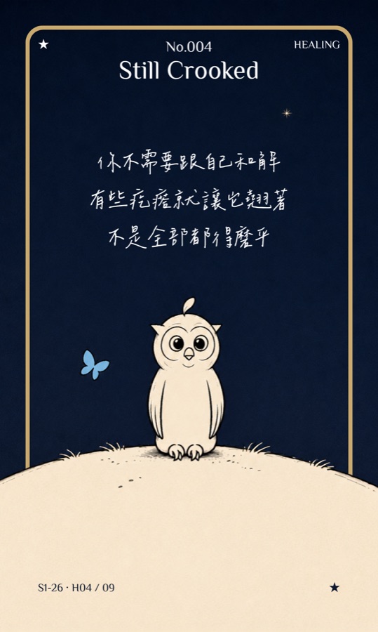 Halo 生活小語收藏卡 No.004 Still Crooked
