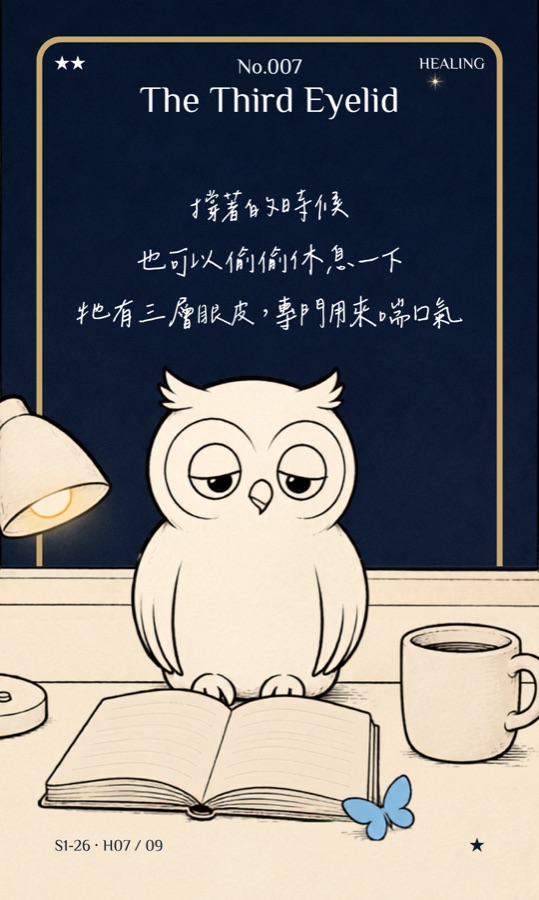 Halo 生活小語收藏卡 No.007 The Third Eyelid